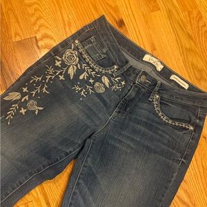 Embroidered Floral Women's Jeans